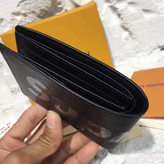 Cheap supreme pocket Vuitton Louis wallet 0621